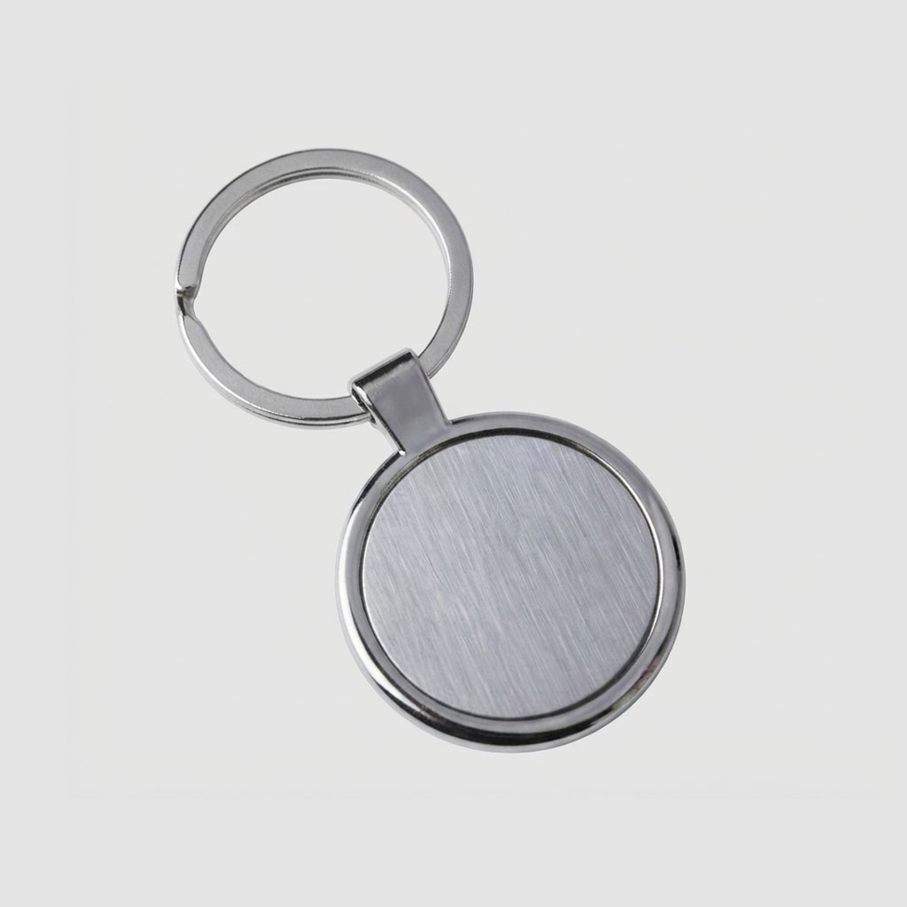 جاکلیدی فلزی استیل خش دار دایره کد KF-152 - تصویر 2